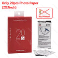 Original MT53 2X3 Inch Pocket Mini Color Photo Printer Smart Wireless Mobile Maker Self-Adhesive Photo Sticky-Backed Photo Paper