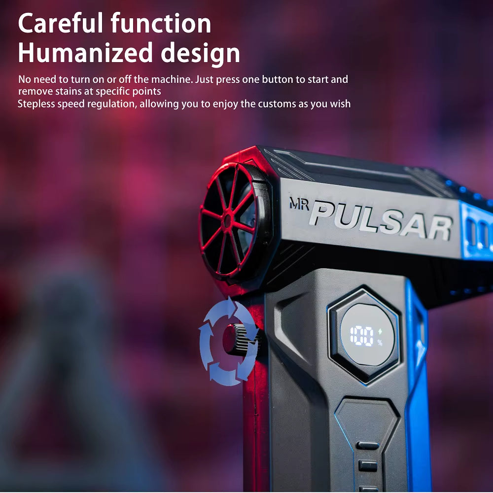 Turbo Jet Blower 990000RPM High Power Air Blower Brushless Motor Turbo Fan Wind Speed 75M/S 10000Mah Violent Air Blower